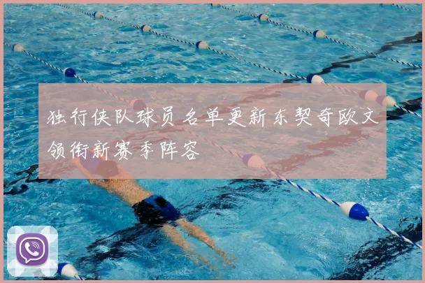 独行侠队球员名单更新东契奇欧文领衔新赛季阵容