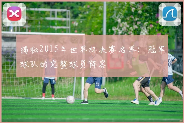 揭秘2015年世界杯决赛名单:冠军球队的完整球员阵容